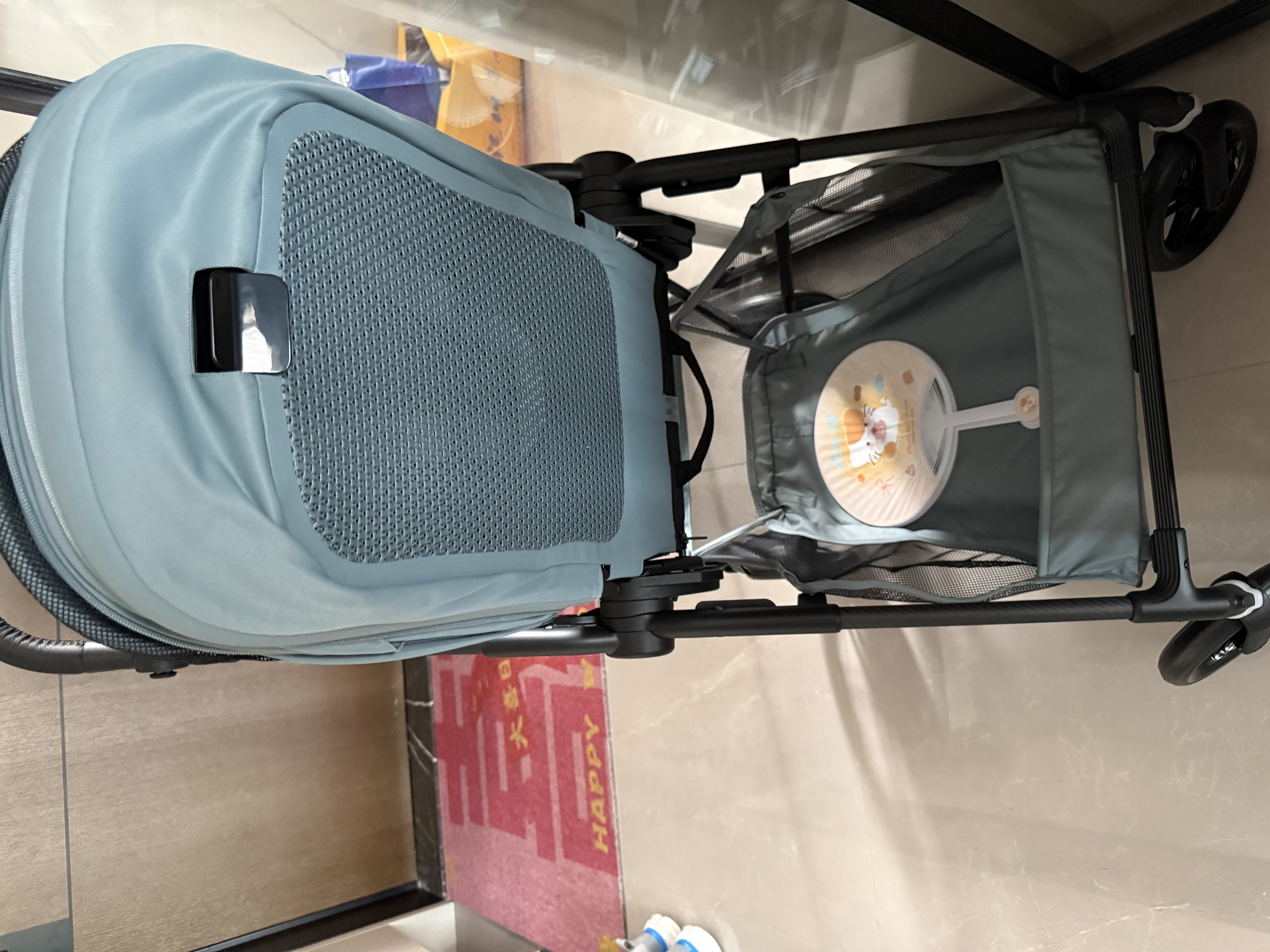 Cybex婴儿车可坐可躺轻便可折叠高景观双向碳纤维推车新款Melio3 风暴蓝NEW-26款 实拍图