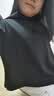 梵希蔓白色正肩短袖T恤女2026年夏修身显瘦别致印花短款上衣 铁灰色  L 实拍图