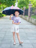 天玮伞业儿童雨伞长杆直柄伞防晒太阳伞小学生3-10岁幼儿园 黄色恐龙 实拍图