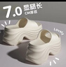 俞兆林（YUZHAOLIN）厚底凉拖鞋女时尚外穿高跟增高沙滩凉拖鞋 YZ617 实拍图