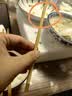 美厨（MAXCOOK）黄檀木筷子 天然家用黄檀木筷实木原木筷无漆无蜡圆筷 2双MCK0142 实拍图