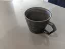 浅野造物  复古粗陶马克杯日式手工切面牛奶杯窑变艺术杯简约陶瓷手冲咖啡杯 黑色（340ml） 实拍图