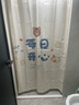 帘香客浴室防水防霉浴帘卫生间干湿分离隔断帘子每日开心120*180cm单帘 实拍图
