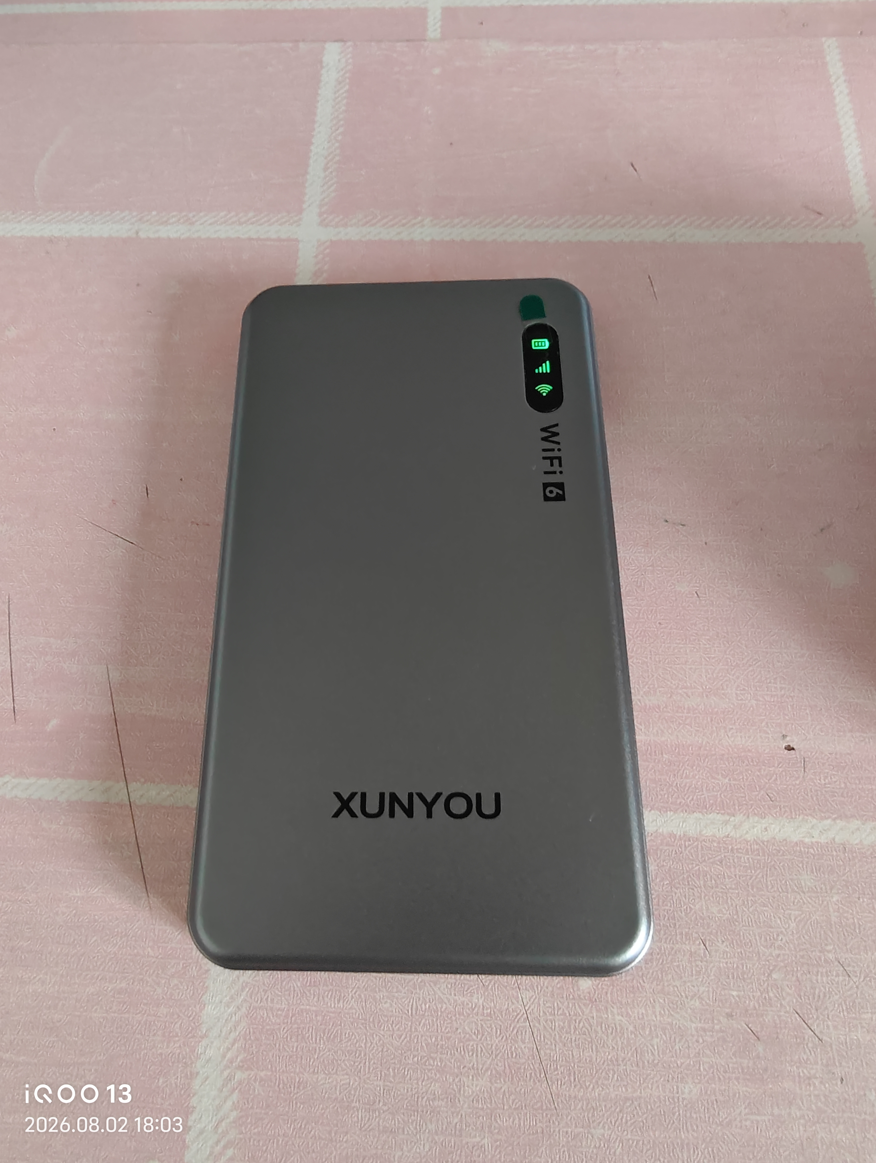 迅优随身wifi多网通免插卡移动网络wifi6无线网卡便携式高速4G无线wifi无限制全国通用流量2026款5GXY 【超薄升级版】展锐强芯+wifi6Pro 实拍图