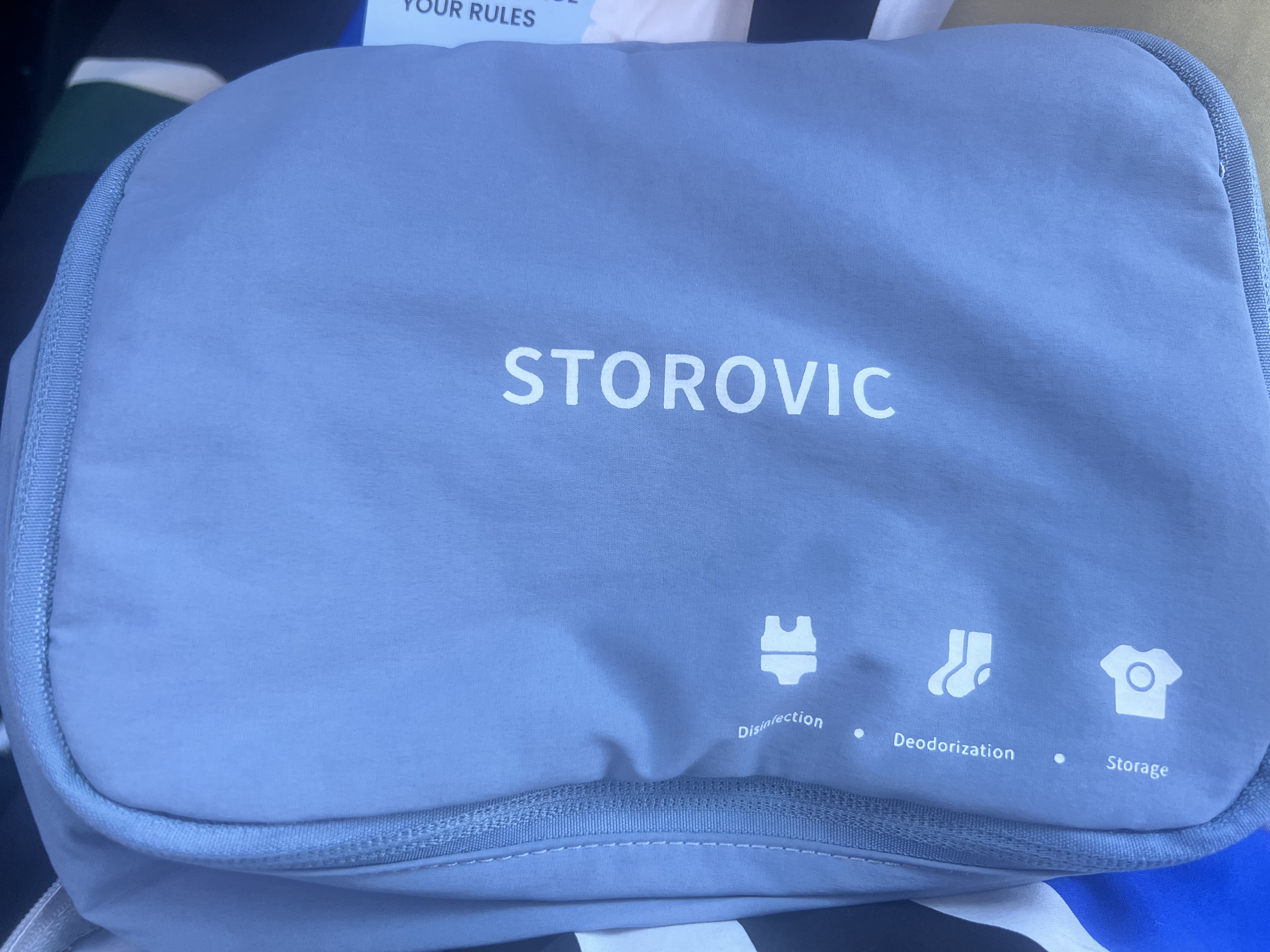 根元旅行出差收纳袋压缩衣服抑菌密封袋外出内衣物分装整理袋子便携 露白款抑菌旅行袋Ｓ码 实拍图