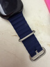 W&P新款适用苹果手表表带apple watch ultra3/2海洋硅胶双扣回环表带iwatch S11/10/9/8/SE 蓝色45 实拍图