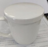 景顺景德镇陶瓷杯骨瓷简约水杯子纯白色茶杯定制LOGO马克水杯 平盖杯（350ml） 实拍图