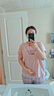新一步（XINYIBU）纯棉睡衣女夏季2026新款短袖长裤宽松休闲圆领舒适外穿家居服套装 9173-长裤【店长推荐】 XL 建议165-170cm，115-130斤 实拍图