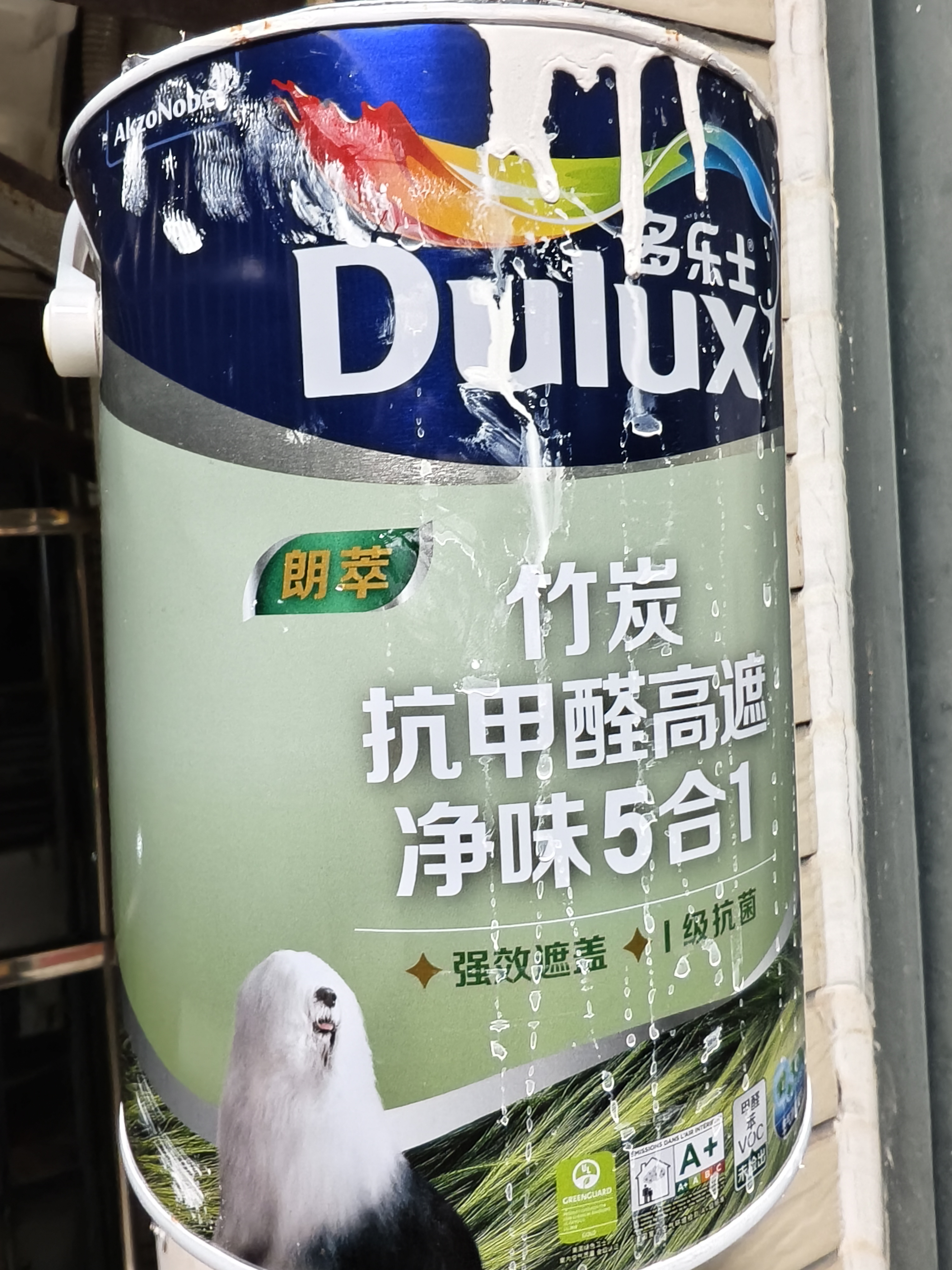 多乐士（Dulux）A8146B朗萃竹炭抗甲醛高遮净味五合一室内乳胶漆墙面防霉抗菌油漆涂料 白色5L 实拍图