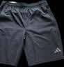 阿迪达斯（adidas）短裤夏季男户外休闲百搭短裤显瘦松紧腰梭织运动五分裤 黑/灰 3XL 实拍图
