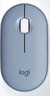 罗技（Logitech）PEBBLE 2.0 无线蓝牙鼠标 静音鼠标 办公鹅卵石便携 升级Pebble2代 蓝色 实拍图