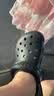 CROCS卡骆驰洞洞鞋男沙滩鞋|10001 黑色-001 36/37(220mm) 实拍图