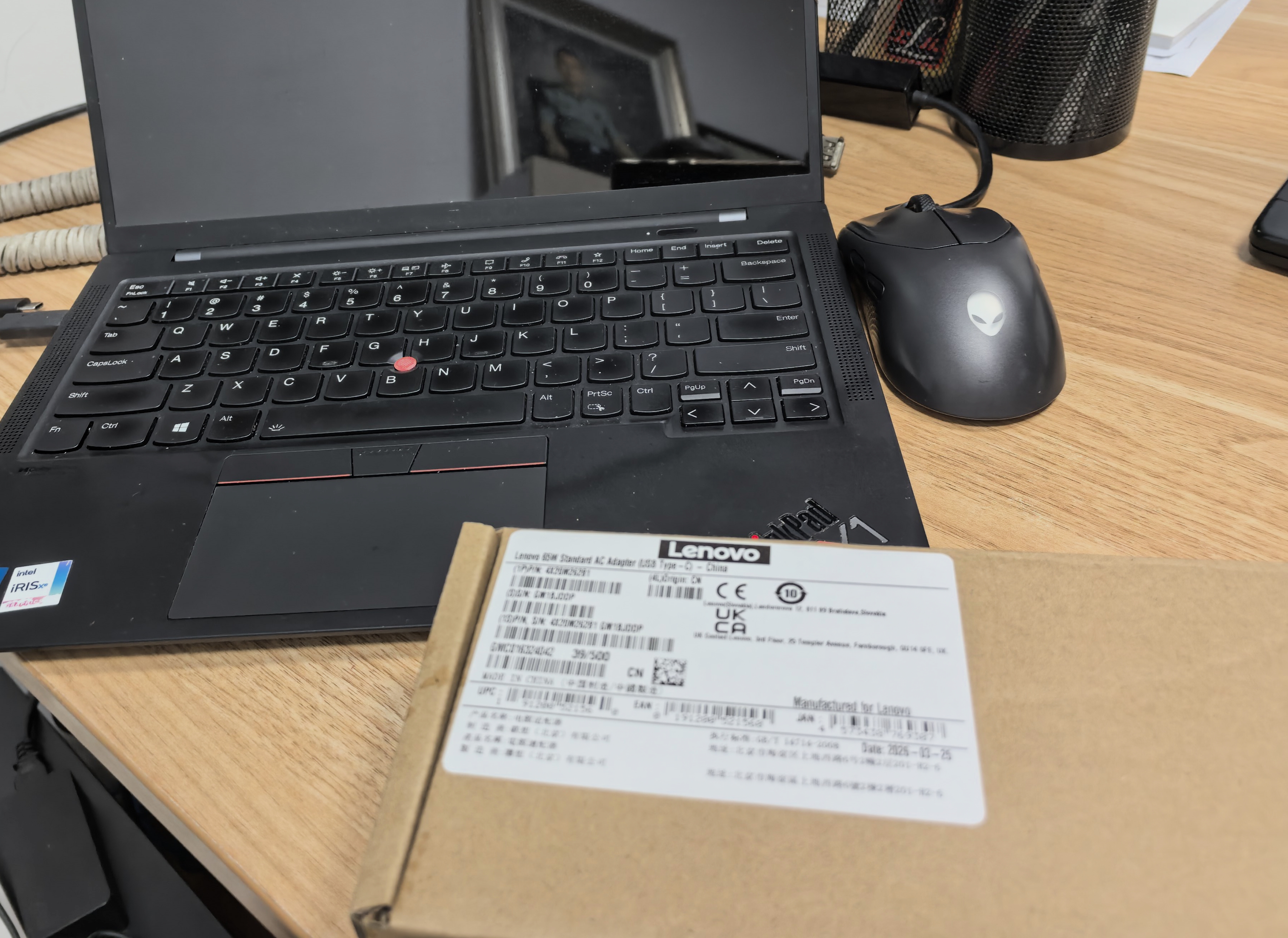 联想（Lenovo）原装笔记本电脑充电器 65W快充Type-c电源适配器 Thinkpad电脑充电器X1 T14 T490充电线20V 3.25A  实拍图