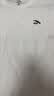 安踏七夕节礼物休闲短袖t恤男棉感纯色圆领运动打底衫宽松情侣上衣女 实拍图