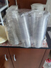 CLITON一次性奶茶杯咖啡杯透明带盖冷饮杯家用商用塑料杯500ml*50套 实拍图