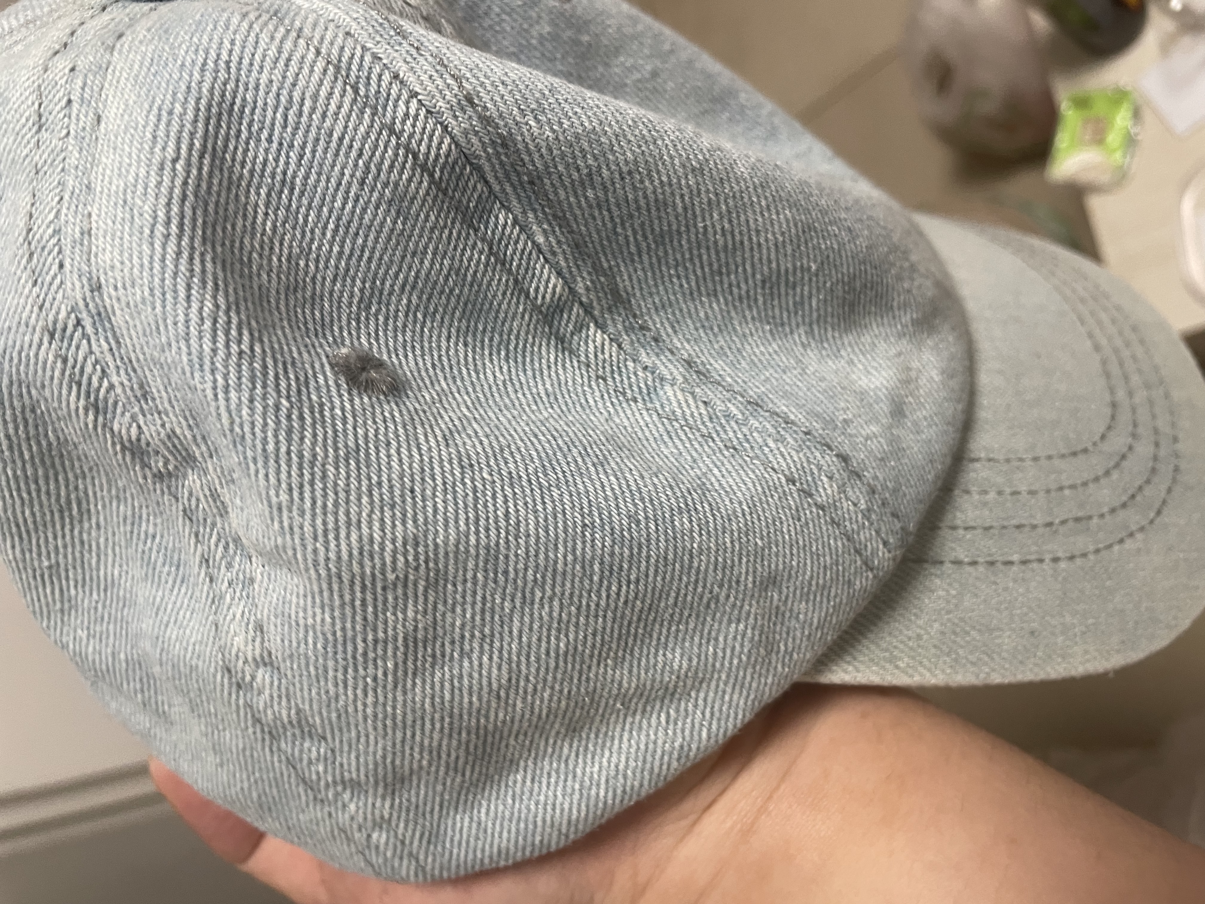 MMOPTOP水洗牛仔棒球帽男女宽帽檐显脸小鸭舌帽大头围遮阳帽子 实拍图