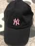 MLB官方 KARINA同款男女时尚百搭软顶棒球帽遮阳帽户外夏季CP77 纽约洋基队/黑色（粉标） 均码 实拍图