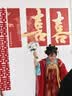 重回汉唐倾世芳华原创唐制齐胸衫裙襦裙广袖衫红色汉服婚服女款 上蓝下红齐胸套装/现货 S 晒单实拍图