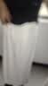 拉夏贝尔假两件开叉裙裤女夏季2026薄款高腰垂感宽松冰丝阔腿裤子 杏色 XL 实拍图