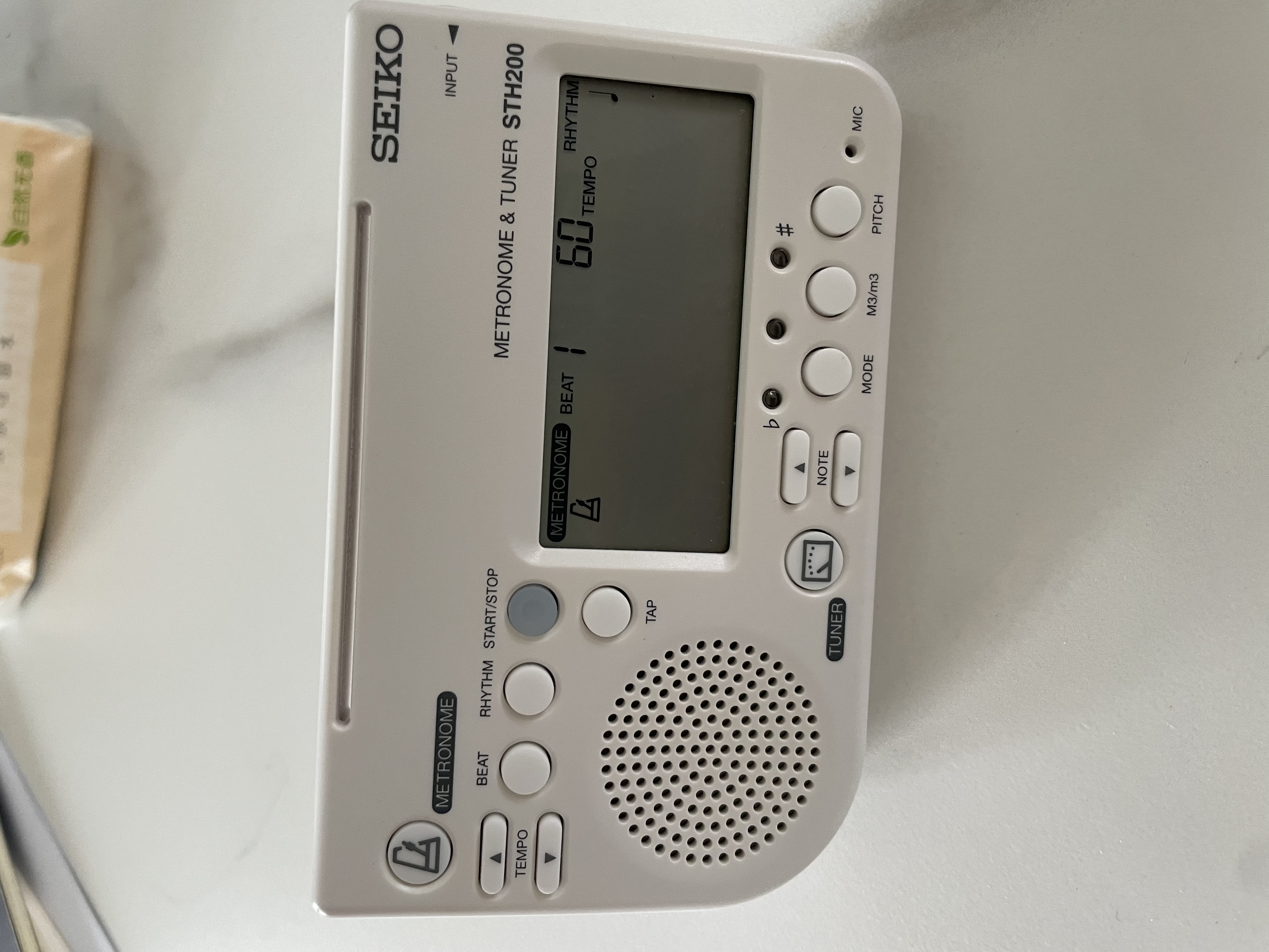 精工日本精工STH200调音器管乐萨克斯提琴钢琴吉他古筝专业通用节拍器 STH200 云朵白(WH) 实拍图
