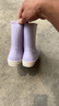 回力雨鞋女时尚成人女士中筒雨靴防水鞋轻便防滑胶鞋HXLO13 紫色 39 实拍图