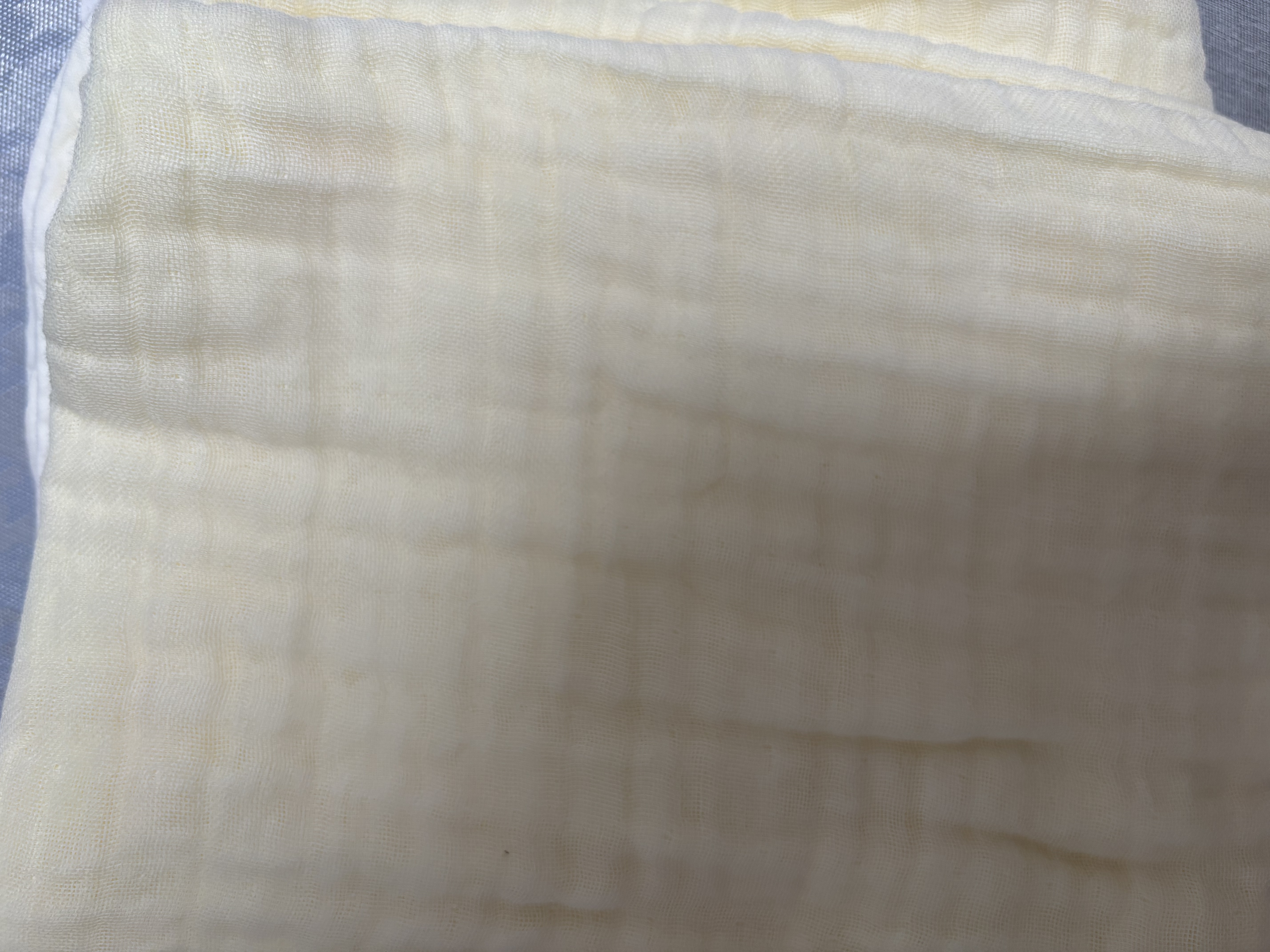 全棉时代婴儿纱布浴巾7A抗菌防螨纯棉宝宝新生儿童洗澡毛巾悠悠乐-黄115cm 实拍图