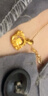 中国珠宝（Sino gem）黄金项链碎冰冰四叶草足金999吊坠套链生日节日礼物送女友老婆 金约1.15g-1.25g+s925银链+玫瑰礼盒 实拍图