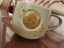星巴克（Starbucks）杯子金色桂花铜章马克杯陶瓷带盖勺办公室咖啡杯情侣礼盒伴手礼 金桂杯单杯原盒+桂花盖+勺子 实拍图