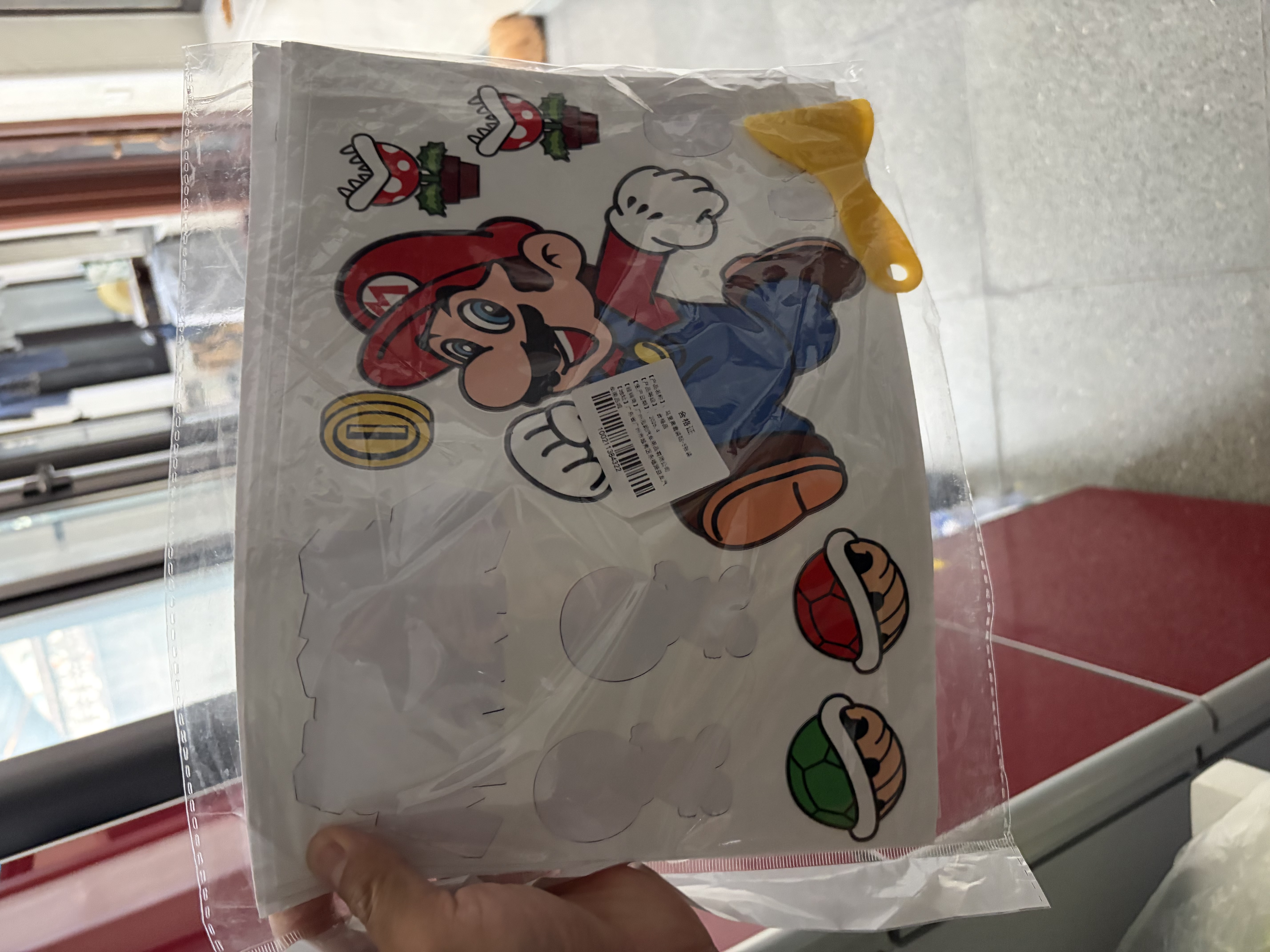 祈生花马里奥车贴可爱创意超级玛丽电动车装饰雅迪爱玛汽车个性防水贴纸 实拍图