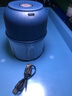 绞肉机小型打蒜器家用绞蒜切蒜器多功能辅食料理机电动蒜泥神器蒜蓉机自动切菜机压蒜器 宝蓝色- 0.26L （升级大电机） 实拍图