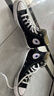 匡威（Converse）All Star夏季经典帆布男女高帮休闲运动鞋黑色101010 101010/黑色 42 实拍图