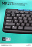 罗技（Logitech）MK275 键鼠套装 无线键鼠套装 办公键鼠套装 全尺寸 商务键鼠套装 带无线2.4G接收器 黑蓝色 实拍图