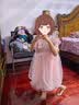 G.duck小黄鸭女童连衣裙冰雪奇缘爱莎公主裙儿童艾莎蓬蓬裙宝宝生日礼服 蓝色 100 尺码2~3岁【 90-100cm】 实拍图