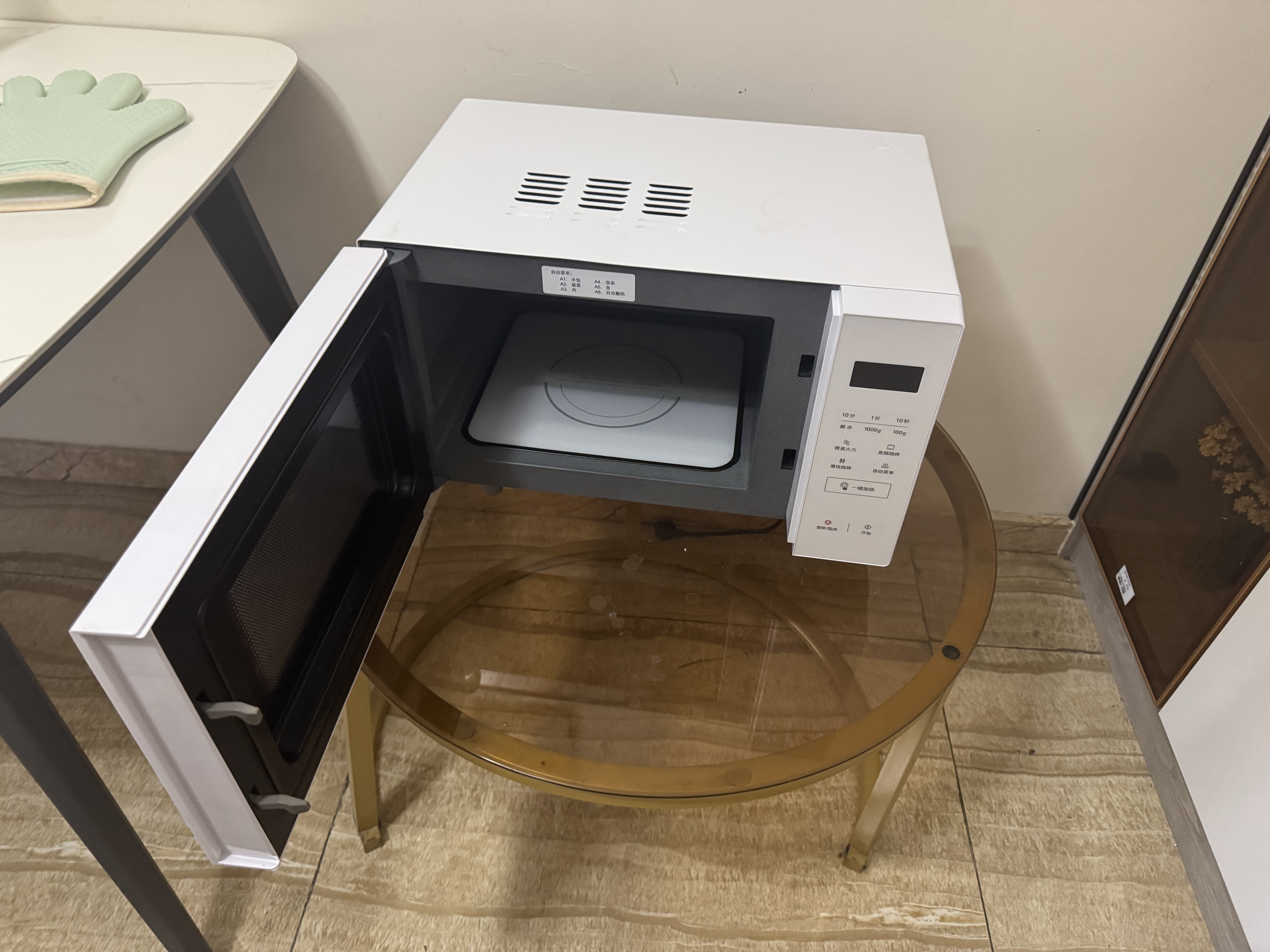 松下（Panasonic）【焕新补贴】微波炉平板式家用烤箱多功能智能微烤一体机办公室用6档变频一键感温加热22升大容量 【22升 | 1000W | 温度感知】GF233 实拍图