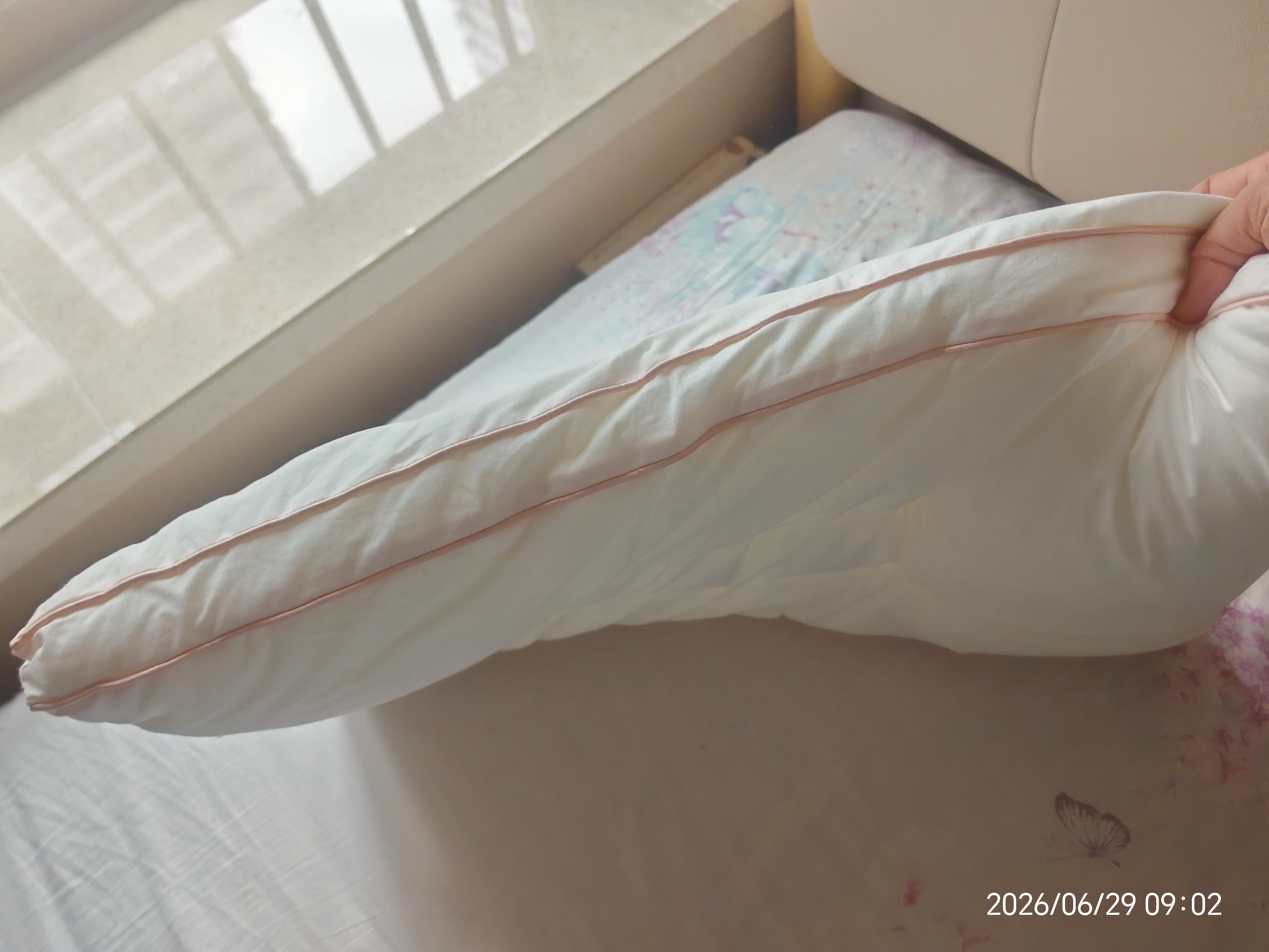 多喜爱枕头 抗菌全棉枕芯可水洗机洗 儿童学生颈椎枕 单只60×40cm 实拍图