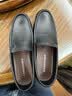 康奈男士皮鞋日常百搭舒适套脚懒人乐福鞋商务休闲鞋牛皮轻质黑色42 实拍图
