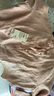 MUJI 女式汉麻水洗七分袖罩衫女士衬衫衬衣内搭女装春季上衣 BC2RBA6S 深橙色条纹 S (155/80A) 实拍图