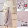 香影薄款雪纺百褶裙裤女2026夏季新款超好看流光纱宽松休闲阔腿裤 白色 S 155/60A/85-95斤 实拍图