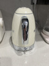 SMEG/斯麦格复古电热水壶KLF04烧水养生壶大容量家用不锈钢恒温泡茶咖啡自动断电保温生日乔迁新婚礼物 1.7L 奶白色 实拍图
