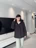 鸭鸭（YAYA）冰壳5.0系列羽绒服男2026冬季新款时尚加厚保暖户外防寒女外套HY 青光黑色 【防油污/抗静电/男女同款】 L (175) 【推荐130-150斤】男女同款 实拍图