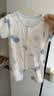 舒贝怡2件装婴儿衣服夏季薄款新生儿连体衣短袖哈衣儿童爬服蓝色66CM 实拍图