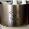 onlycook316L不锈钢辅食碗儿童碗 小碗食品级宝宝吸盘碗婴幼儿餐具-小猪 实拍图
