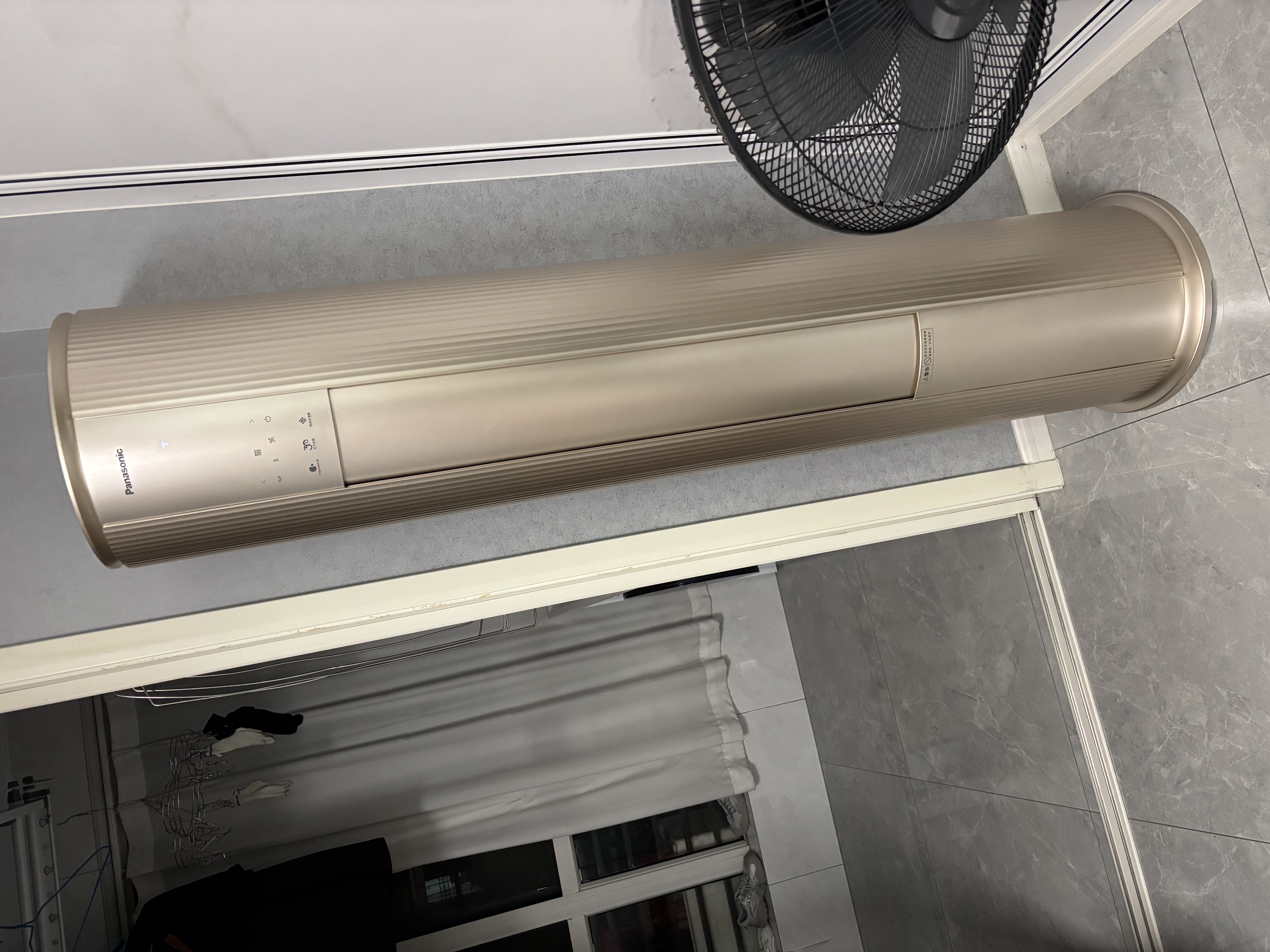 松下变频空调柜机 净悦星3匹一级能效省电 外机双排纯铜管 原装压缩机 纳诺怡 国家补贴EJ27FS10M 实拍图