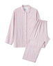 MUJI[自营限定款]女士无侧缝 双层纱织睡衣 纯棉家居服 浅粉红色 L 实拍图