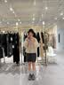 迪卡侬官方运动短裤女跑步户外裙裤QUW黑灰色36-2754920 实拍图