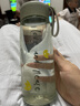 富光塑料茶杯水杯可爱ins风学生便携创意带盖杯子耐摔夏天简约太空杯 实拍图