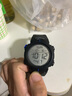 朴里 商务大数字多功能LED户外运动电子手表 男女学生时尚韩版简约手表 9号  蓝 实拍图