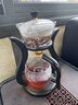 津盼玻璃自动茶具套装轻奢高档懒人泡茶神器磁吸泡茶壶三件套长辈礼物 宫灯磁吸茶具套装 实拍图
