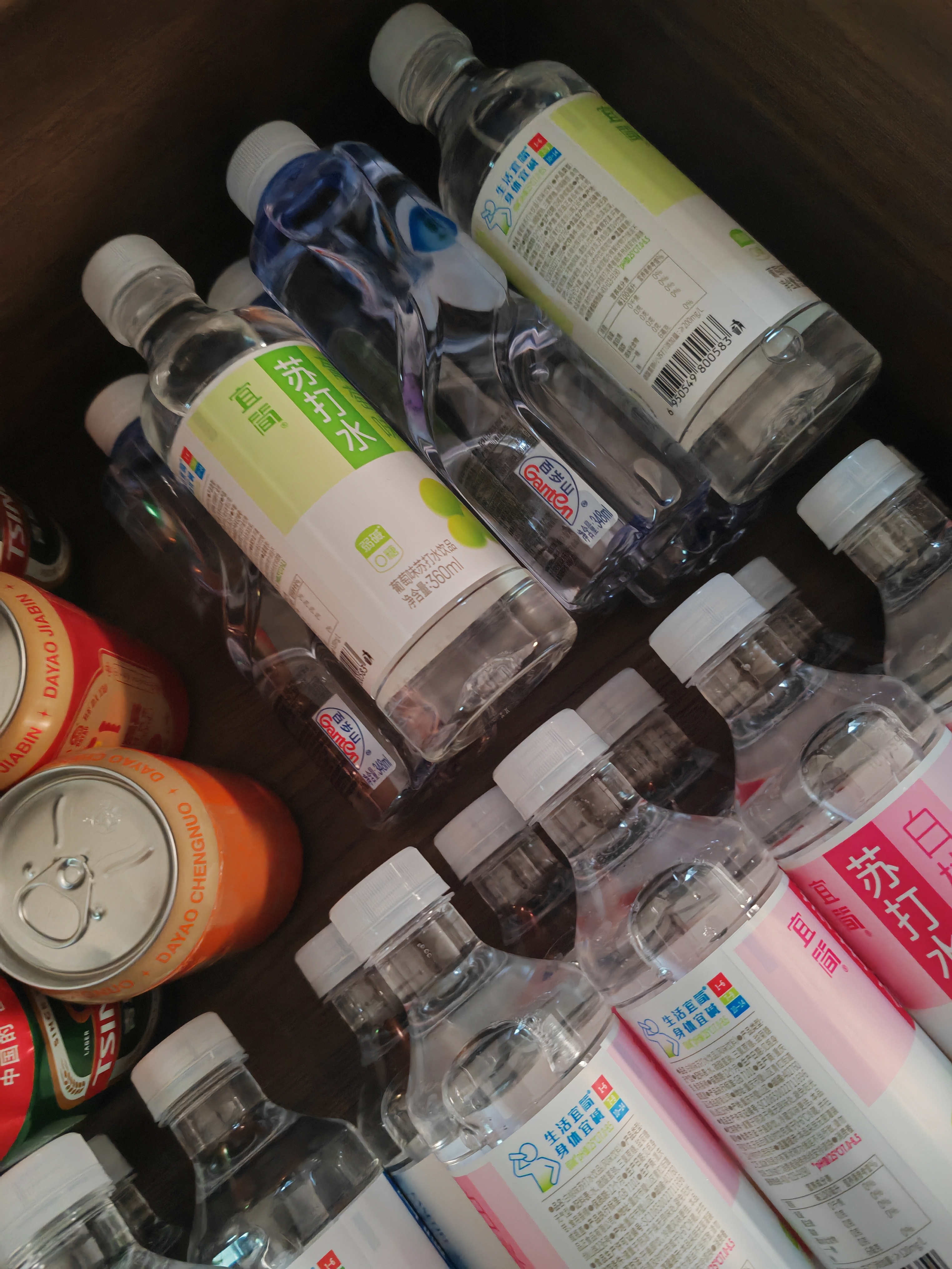 宜简苏打水葡萄味无糖无气果味饮品360ml*15瓶 实拍图