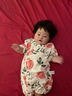 babylove【啵啵水果茶】婴儿连体衣夏季竹棉山茶纱布男女宝宝衣服薄款透气 实拍图